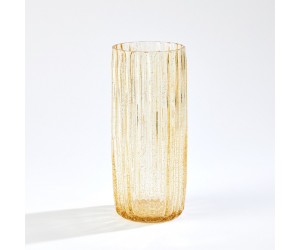 Ваза Pleated Glass Vase-Golden Flake