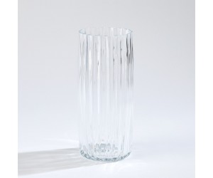 Ваза Pleated Glass Vase-Clear