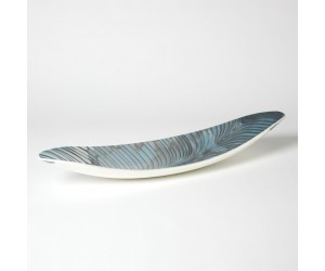 Чаша Ivory Turquoise Feather Swirl Gondola