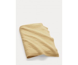 Плед Cable Cashmere Throw Blanket Burnished Chamois